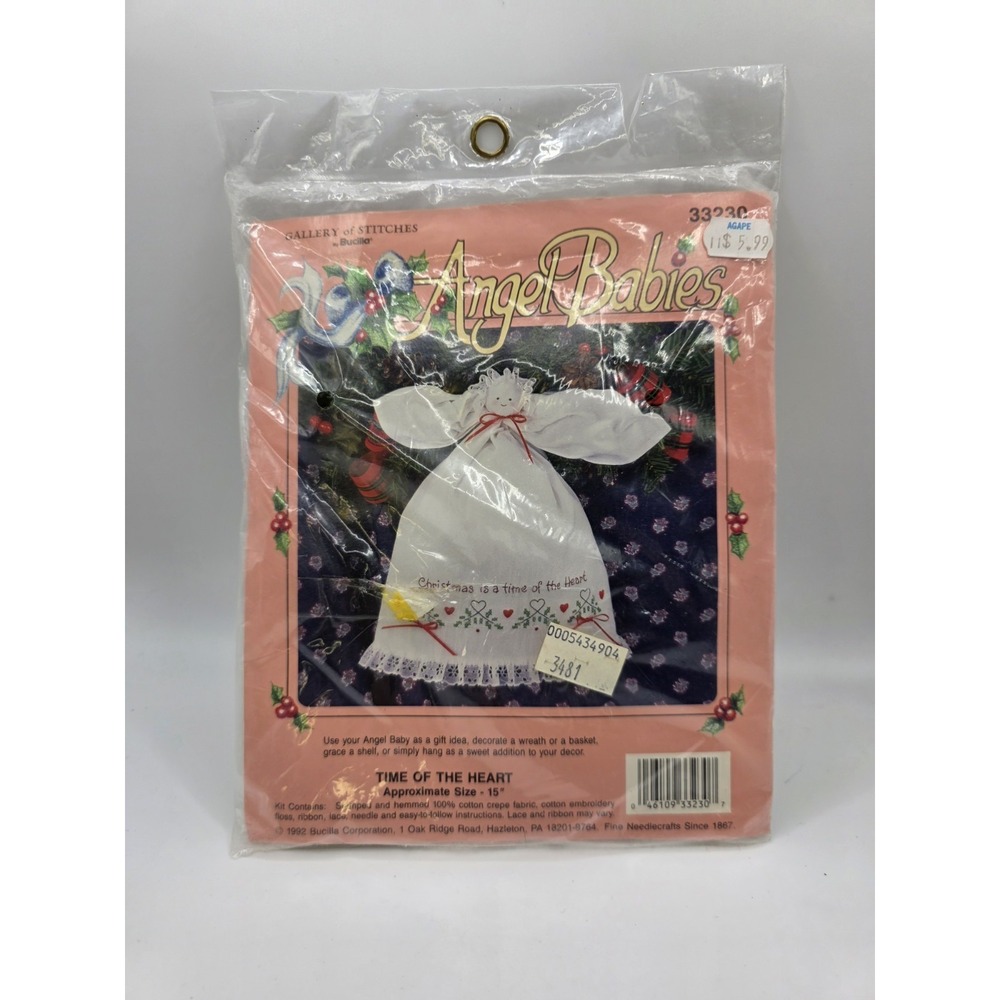 Bucilla Angel Babies Time Of The Heart Sealed Vintage Kit